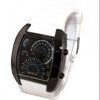 Sports Leather Flash LED Wristwatch