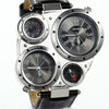 Oversized Case Compass Dual Quartz Watch