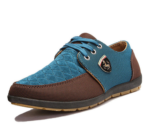 Masculino Tennis Shoe Suede Leather Flat