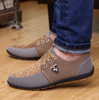 Masculino Tennis Shoe Suede Leather Flat