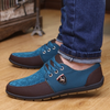 Masculino Tennis Shoe Suede Leather Flat