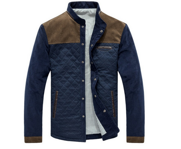 Mens Jacket Casual Brand 2016 Spring Autumn Corduroy Mens College Baseball Jackets Male Slim Fit Zipper Coats