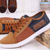 Men Casual shoes patchwork lace-up