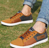 Men Casual shoes patchwork lace-up