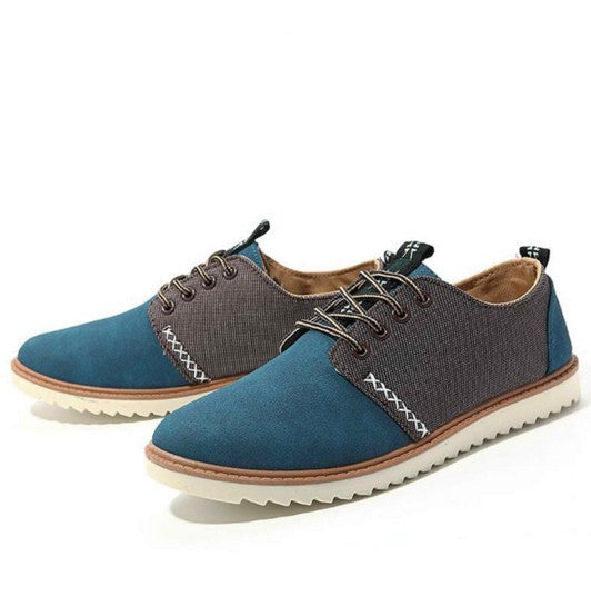 Men Flats Lace Up Autumn