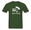 Men's T-shirt Life's Short Skydive, skydiving parachute skydiver