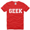 Topshop Letter Printed GEEK T-shirt